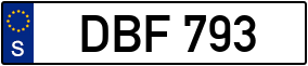 Trailer License Plate